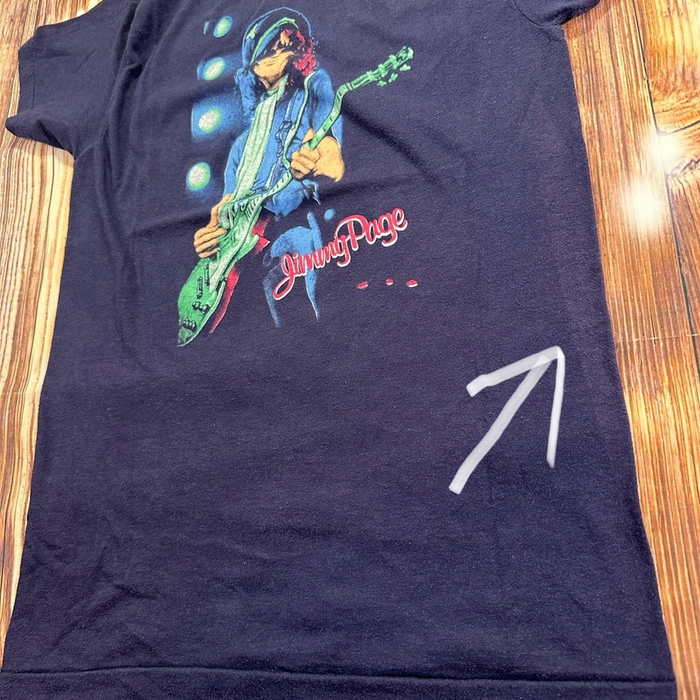 Vintage Jimmy Page Led Zeppelin The Firm  Concert Tour T Shirt Size Médium - Picture 6 of 14
